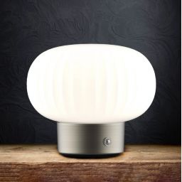 Goldlux Led Latte lampa stołowa 1x1,8 W biała-srebrna 329844