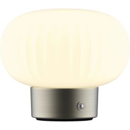 Goldlux Led Latte lampa stołowa 1x1,8 W biała-srebrna 329844