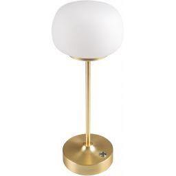 Goldlux Gwinea lampa stołowa 1x2 W biała-złota 329851