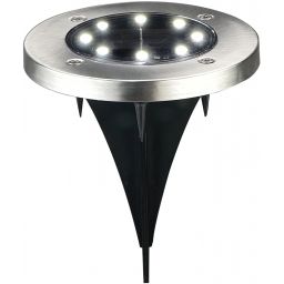 Goldlux Solly lampa  solarna gruntowa srebrna 330246