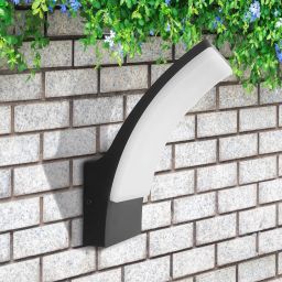 Goldlux Amy kinkiet zewnętrzny 1x12 W czarny-mleczny 331342