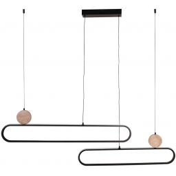 Goldlux Florentyna lampa wisząca 2x48 W czarna 333889