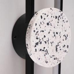 Goldlux Florentyna kinkiet 1x28 W biały/czarny 333926