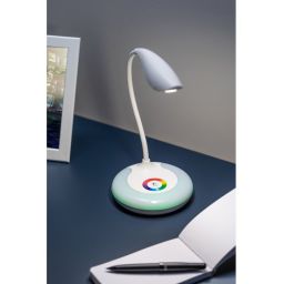 GTV Galactic lampa biurkowa 1x5 W biała LB-GAL5WRU-10