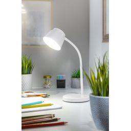 GTV Helin lampa biurkowa 1x6 W biała LB-HEL6W-00-DEC