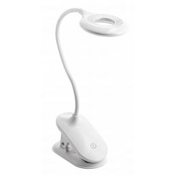 GTV lampa biurkowa 1x4 W biała LB-RIN4W-00-DEC