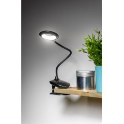 GTV lampa biurkowa 1x4 W czarna LB-RIN4W-10-DEC