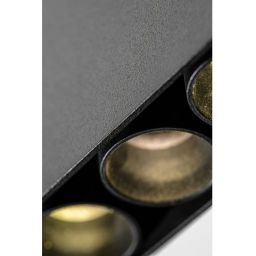 GTV Artemida lampa podsufitowa 1x15 W czarna LD-ATM15WCP-NB