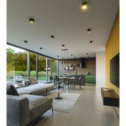 GTV Artemida lampa podsufitowa 1x20 W czarna LD-ATM20WCK-NB