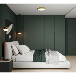 GTV Atol plafon 1x32 W biały-złoty LD-ATOL32W-NW-40