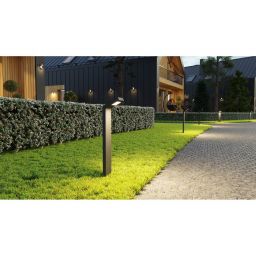 GTV London lampa stojąca zewnętrzna 1x10 W czarna LD-LON10W58P-10