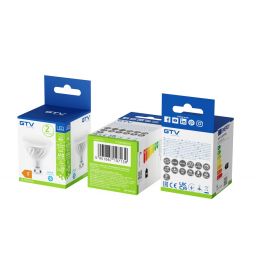 GTV żarówka LED 1x5 W 6400 K GU10 LD-PC6010-64