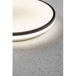 GTV Tula plafon 1x24 W biały-czarny LD-TUL24W-NW-00