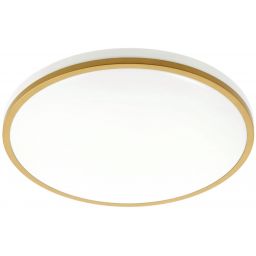 GTV Tula plafon 1x24 W biały-złoty LD-TUL24W-NW-40