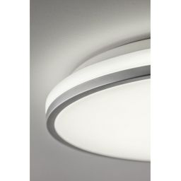 GTV Tula plafon 1x24 W biały-szary LD-TUL24W-NW-80