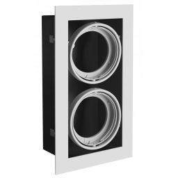 GTV Pireo lampa do zabudowy 2x50 W szara OP-PIREO2-81