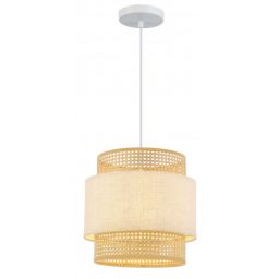 GTV Abra lampa wisząca 1x40 W kremowa OS-ABRA-05-DEC