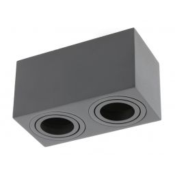 GTV Aveiro lampa podsufitowa 2x20 W czarna OS-AVB80160KW2-00