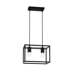 GTV Diu lampa wisząca 2x40 W czarna OS-DIU2-10-DEC