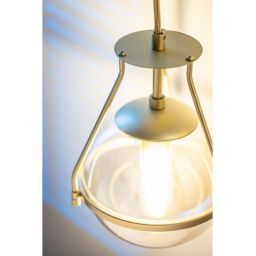 GTV Drop kinkiet 1x25 W przezroczysty-złoty OS-DRO4-40-DEC