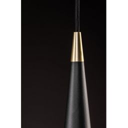 GTV Evi lampa wisząca 1x40 W czarna OS-EVI-GU10-10-DEC