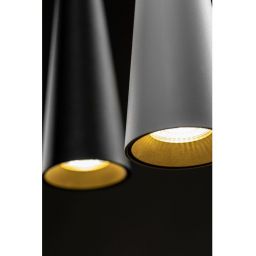 GTV Evi lampa wisząca 1x40 W czarna OS-EVI-GU10-10-DEC