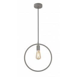 GTV Fija lampa wisząca 1x40 W szary/popielaty OS-FI-E27-15-DEC