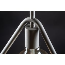 GTV Gija lampa wisząca 1x40 W szary/popielaty OS-GI-E27-15-DEC