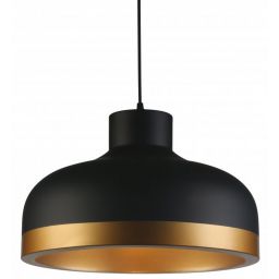 GTV Goldi lampa wisząca 1x40 W czarna-złota OS-GOLD2-11-DEC