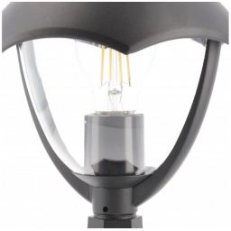GTV Grande-P lampa stojąca zewnętrzna 1x60 W czarna OS-GRA31P-00