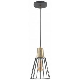 GTV Kaliope lampa wisząca 1x40 W czarna-złota OS-KAL-E27-11-DEC