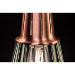 GTV Kaliope lampa wisząca 1x40 W zielona-złota OS-KAL-E27-26-DEC