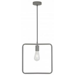 GTV Lija lampa wisząca 1x40 W szary/popielaty OS-LI-E27-15-DEC