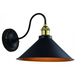 GTV Mani kinkiet 1x40 W czarny-złoty OS-MANI1-11-DEC