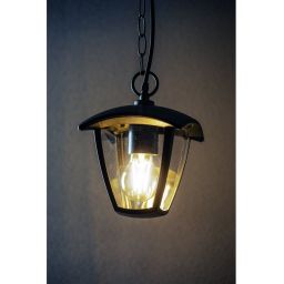 GTV Marina-H lampa wisząca zewnętrzna 1x20 W czarna OS-MARINAH-00