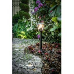 GTV Marina-P lampa stojąca zewnętrzna 1x20 W czarna OS-MARINAP-00