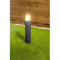 GTV Medio-P Pir lampa stojąca zewnętrzna 1x15 W grafitowa OS-MEDP50P-30