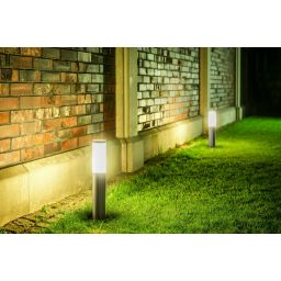 GTV Milan-P lampa stojąca zewnętrzna 1x40 W stal OS-MILA45P-00