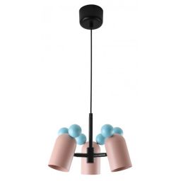 GTV Mouse lampa wisząca 3x25 W różowa OS-MOUS-20-DEC