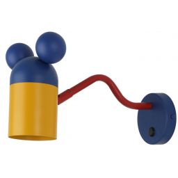 GTV Mouse kinkiet 1x25 W granatowo-żółty OS-MOUSW-27-DEC