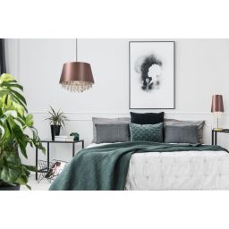 GTV Nesto lampa wisząca 1x40 W złota-brązowa OS-NES-42-DEC