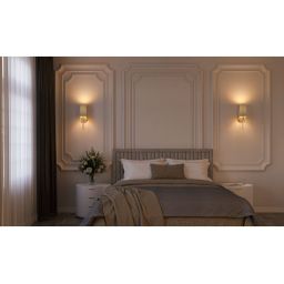 GTV Nesto kinkiet 1x40 W złoty-kremowy OS-NES2-05-DEC