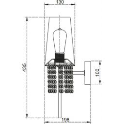GTV Nesto kinkiet 1x40 W złoty-kremowy OS-NES2-05-DEC