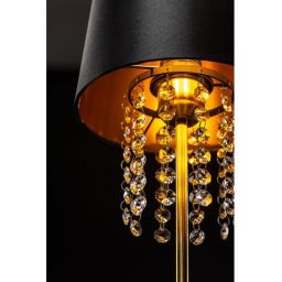 GTV Nesto lampa stołowa 1x40 W czarna-złota OS-NES3-11-DEC