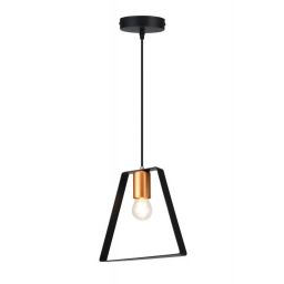 GTV Oxalis lampa wisząca 1x40 W czarna OS-OXAL-10-DEC