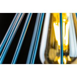 GTV Tess lampa wisząca 1x40 W złota-niebieska OS-TESS-25-DEC