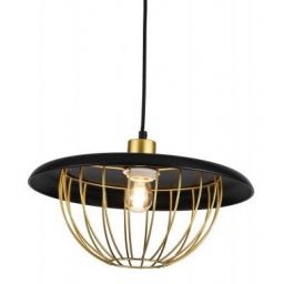 GTV Tulip lampa wisząca 1x40 W czarna-złota OS-TULI-11-DEC