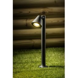 GTV Lustino-P lampa stojąca zewnętrzna 1x20 W grafitowa OS-USTIP80-30