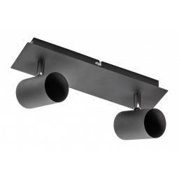 GTV Veneto lampa podsufitowa 2x20 W czarna OS-VEN20WO2-10