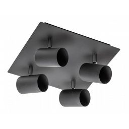 GTV Veneto lampa podsufitowa 4x20 W czarna OS-VEN20WOK4-10